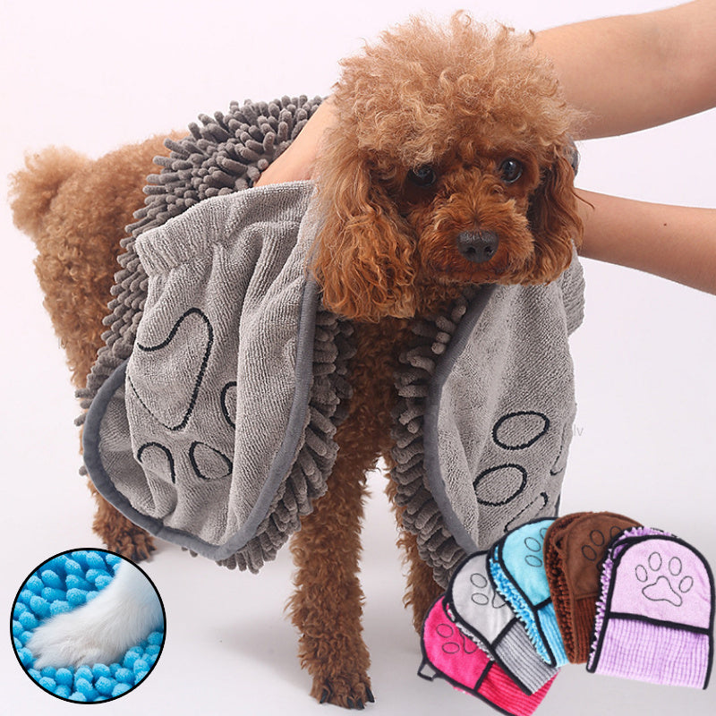 * Free Shipping Super Absorbent Dog Microfiber Bath Quick-Drying Towels Pet Products