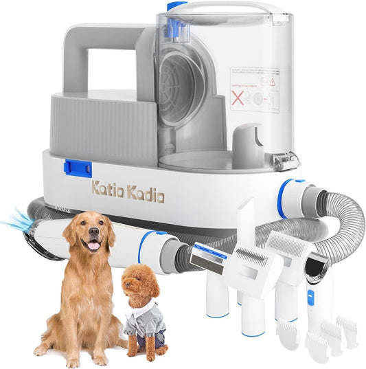 Pet Grooming Kit, 5 In 1 Dog Grooming Kit With 2 Suction Mode, Low Noise Dog Hair Remover, Dog Vacuums For Hair Cleaning & For Shedding Small, Medium Pet For Dog Hair At Home