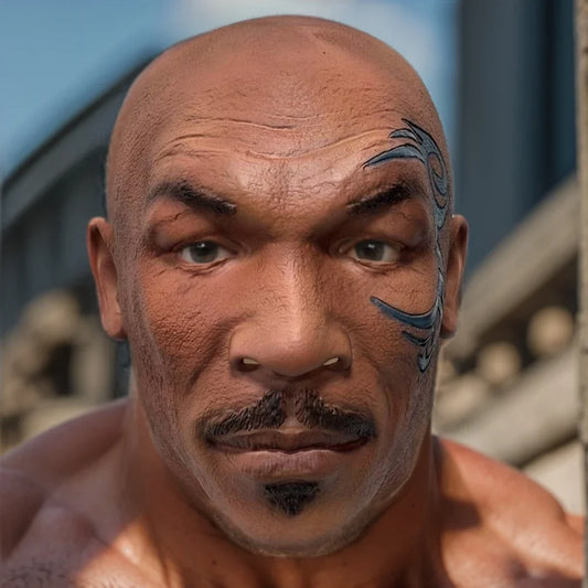 Mike Tyson Mask Man Boxing Champion Realistic Head Cover Halloween