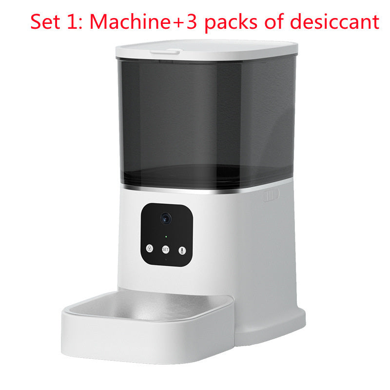 Pet Automatic Feeder Large Capacity Smart Voice Recorde With WiFi Pet Bowl