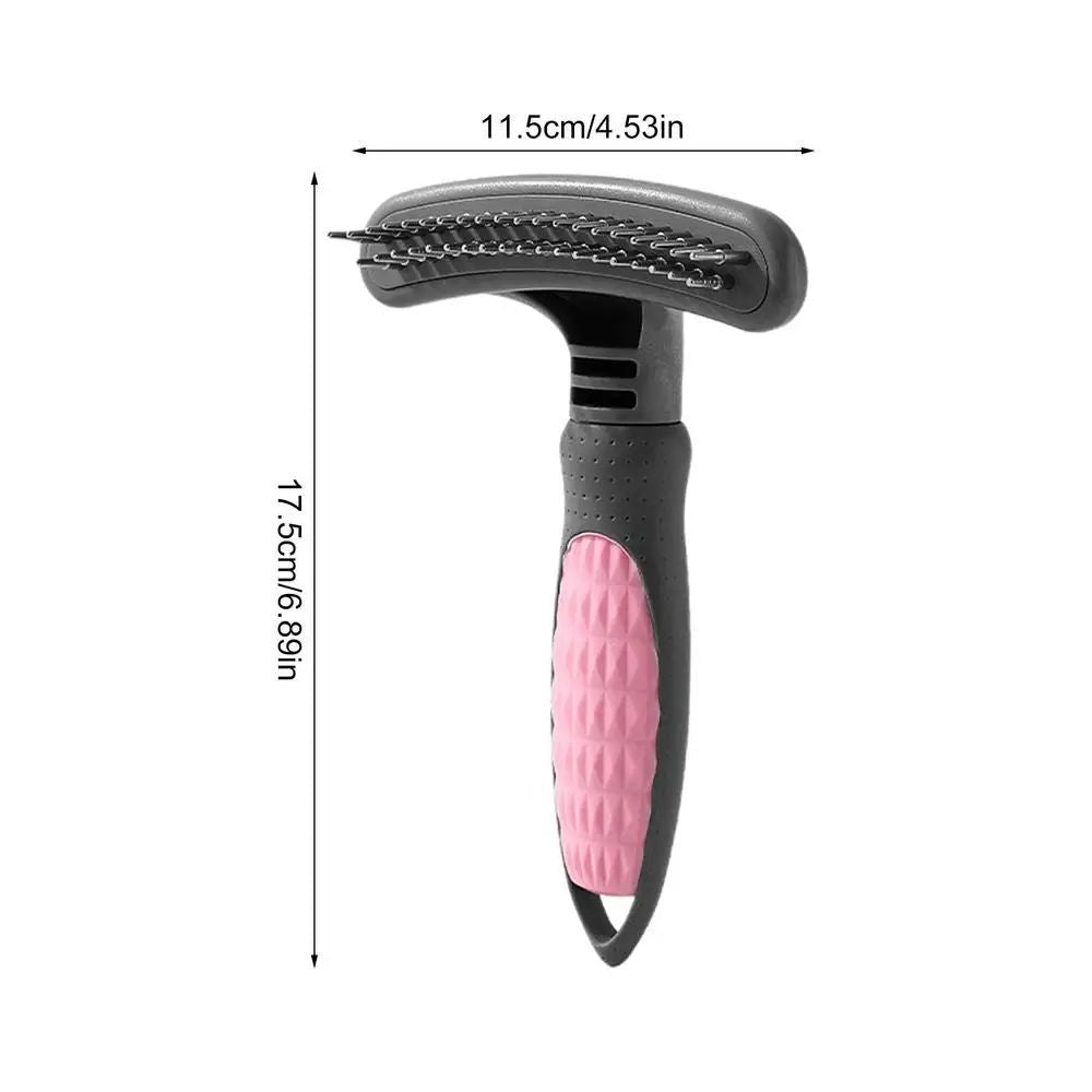 Cute Pet Grooming Comb Hair Removal Effective Rustproof Shedding
