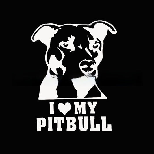 Dog I Love My Bumper I Love My Reflective Sticker