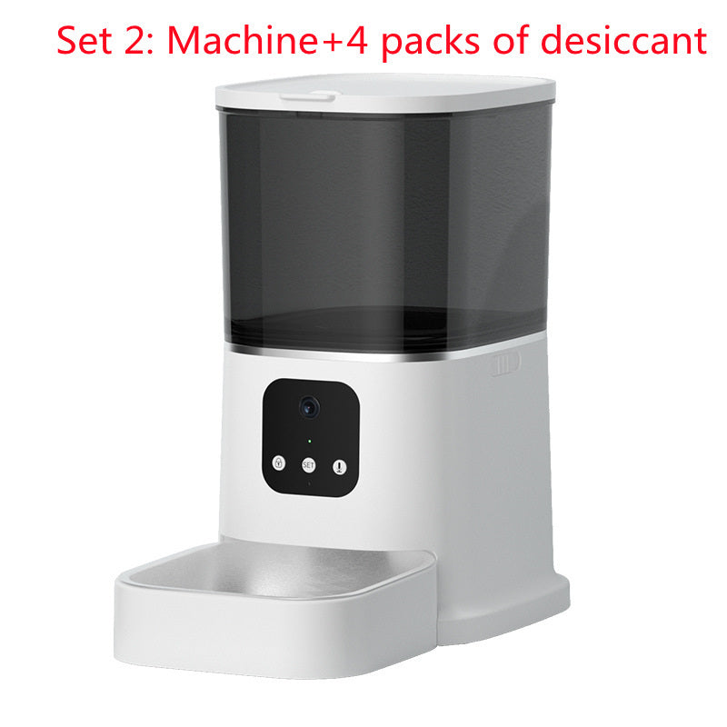 Pet Automatic Feeder Large Capacity Smart Voice Recorde With WiFi Pet Bowl